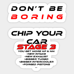 Stage 3 tuning car chip tuning Sticker